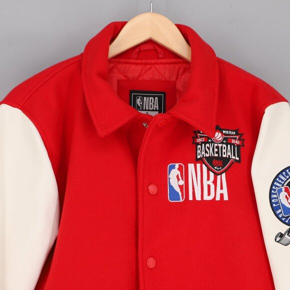 NBA Homecoming Varsity Letterman Jacket Patch Red/White Size S - Picture 4 of 9